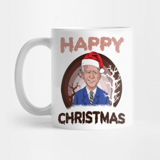 Funny Anti Joe Biden Raibow Halloween Happy Christmas Santa Hat Mug